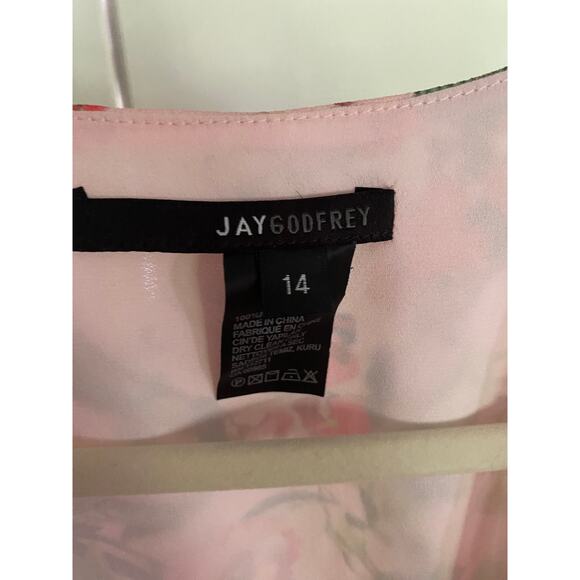 Jay Godfrey Eldon Dress, Pink Floral Pattern, Size 14, 395$ - Picture 6 of 9